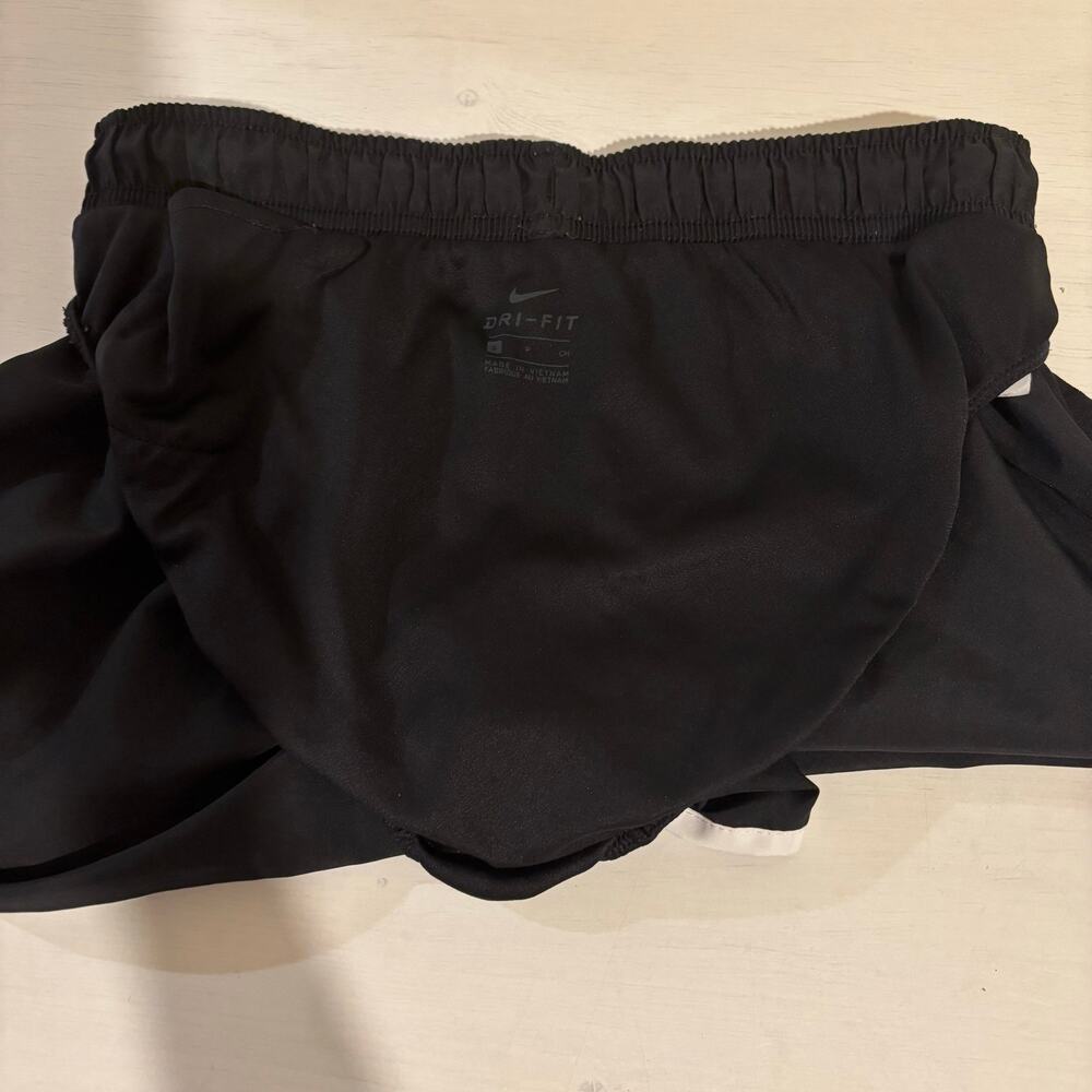 Nike Women's Tempo Dri-FIT Running Shorts Black White Trim Size S - Picture 5 of 5